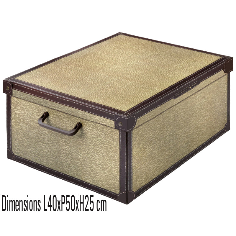 Boîte de rangement en carton recyclé, collection Classic, motif Tapirus