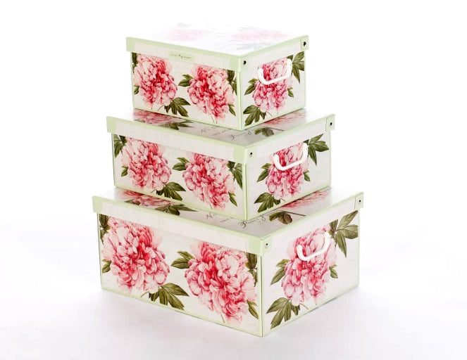 Boîte de rangement décorative en carton recyclé – élégante, solide et écologique !