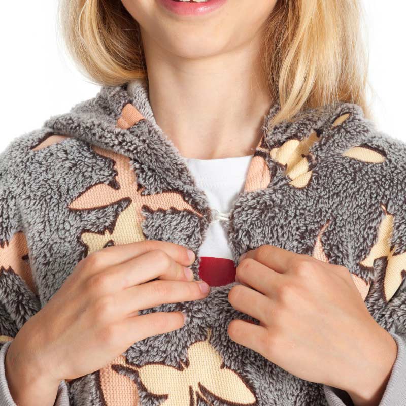 Pull Sweat oversize a capuche pour enfant Glow butterflies Kanguru