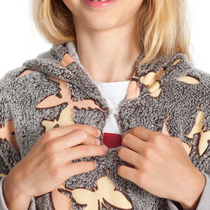 Pull Sweat oversize a capuche pour enfant Glow butterflies Kanguru