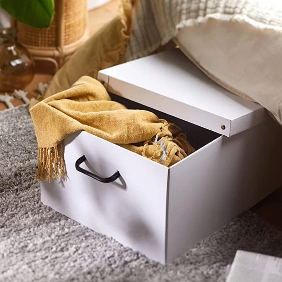 Boite de rangement carton Blanche