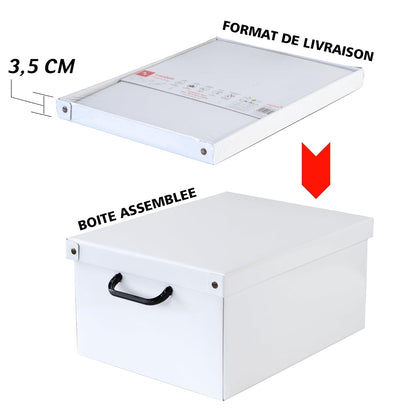 format de livraison des boites de rangement