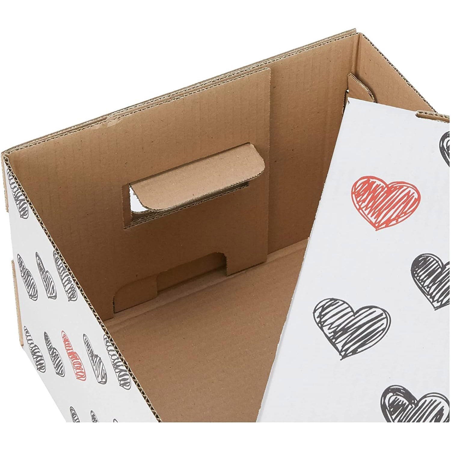 Ensemble de 3 boîtes de rangement en carton recyclable fabriquées en Italie par Lavatelli.