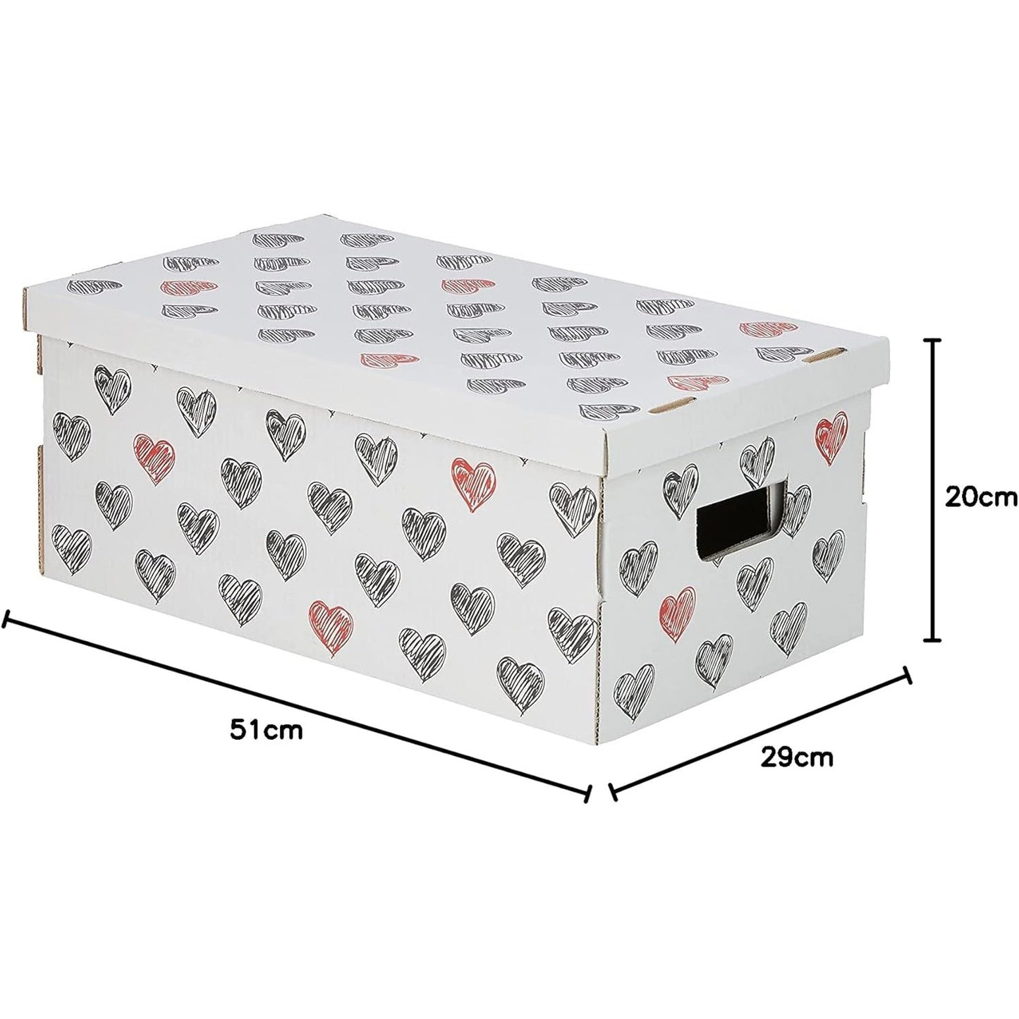 Ensemble de 3 boîtes de rangement en carton recyclable fabriquées en Italie.