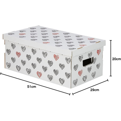 Ensemble de 3 boîtes de rangement en carton recyclable fabriquées en Italie.