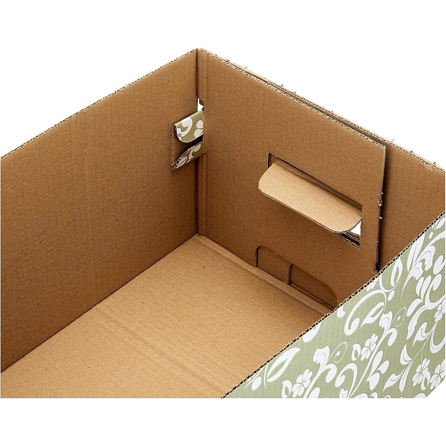 Ensemble de 3 boîtes de rangement en carton recyclable.