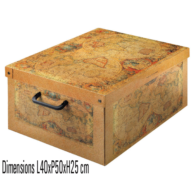 boîte de rangement en carton de la collection Classic décor Marcopolo