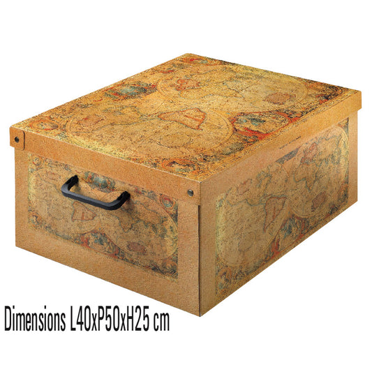 boîte de rangement en carton de la collection Classic décor Marcopolo