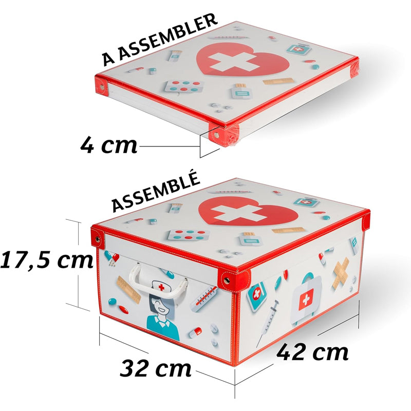Boite de rangement carton Pharma Organizer