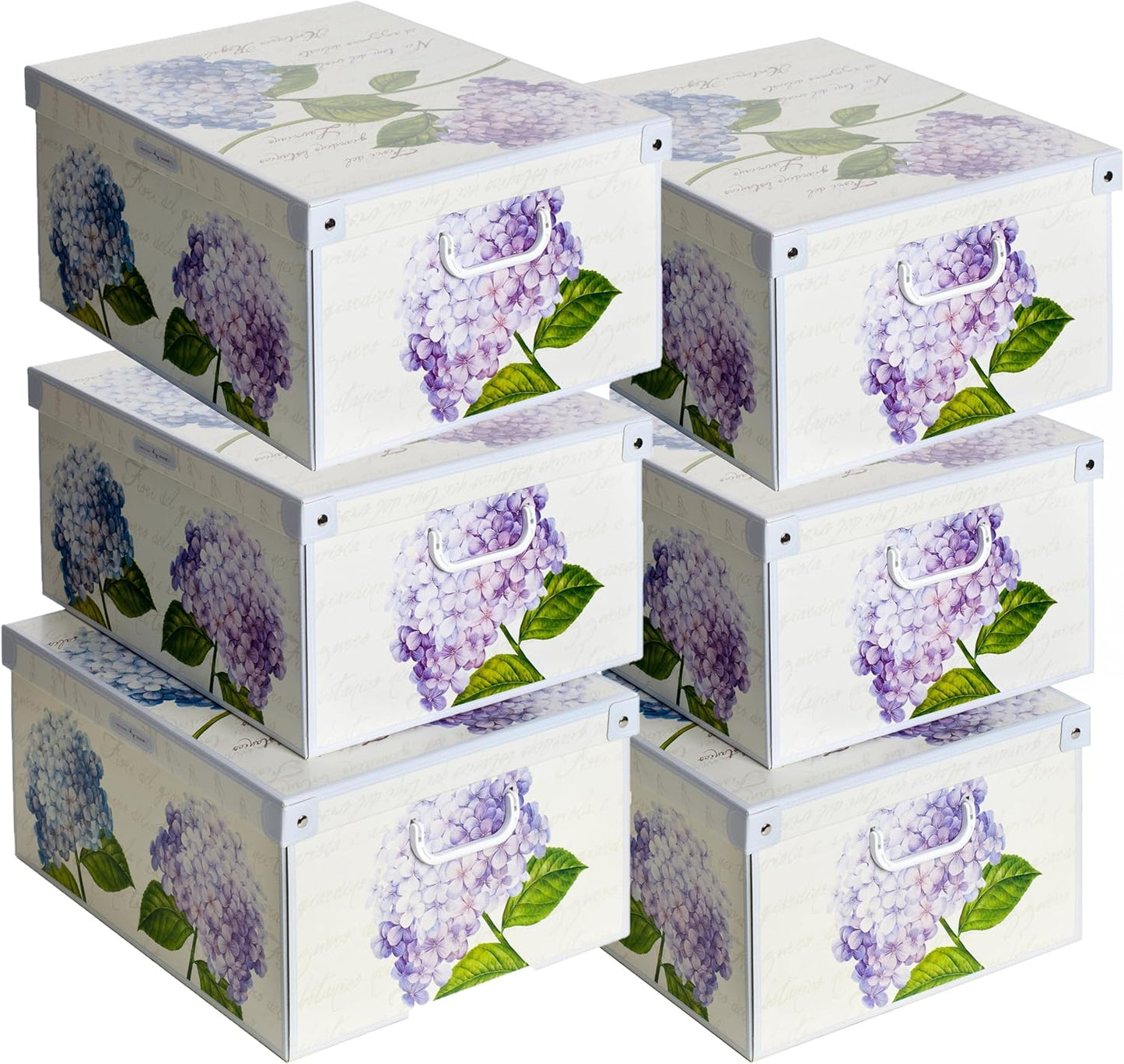 Lot de 6 boites de rangement écor Ortenia