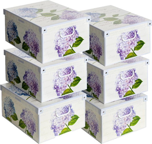 Lot de 6 boites de rangement écor Ortenia