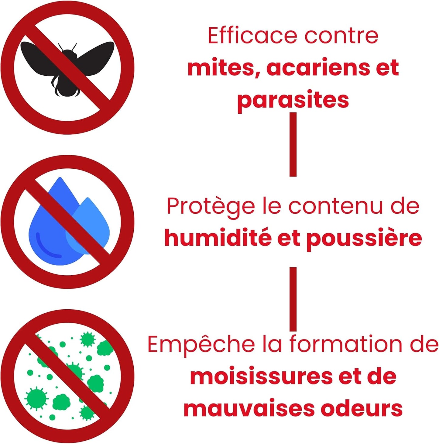 Pack rangement sous vide