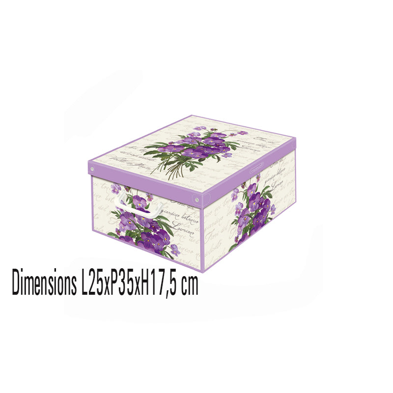 Cette boîte de rangement en carton recyclé cellulosix allie praticité et élégance. Compacte (25 x 35 x 17,5 cm), elle offre une grande résistance